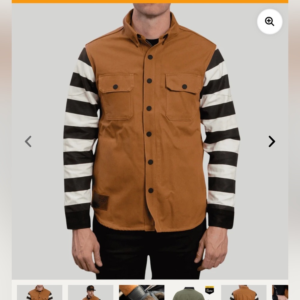 Tobacco moto bandito 2.0 riding shirt NWT